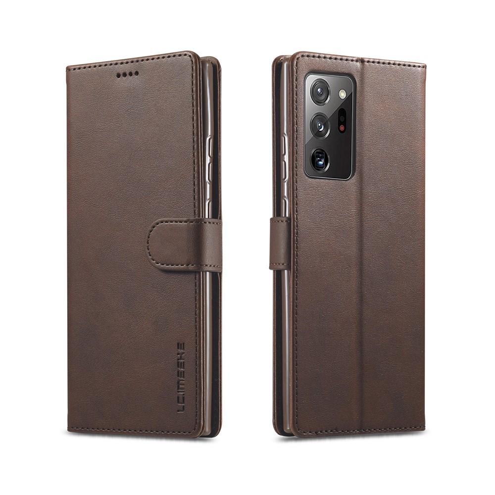 Tegnebogsetui Galaxy Note 20 Ultra brun