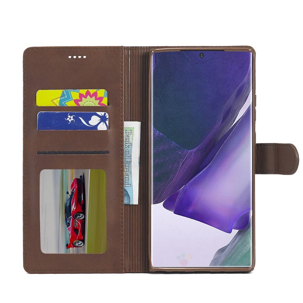 Tegnebogsetui Galaxy Note 20 Ultra brun