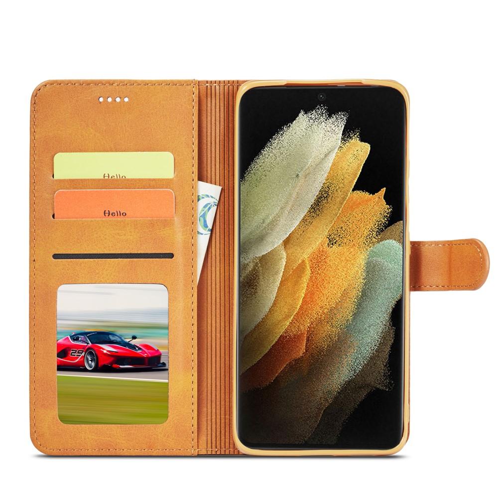 Tegnebogsetui Samsung Galaxy S21 Ultra cognac