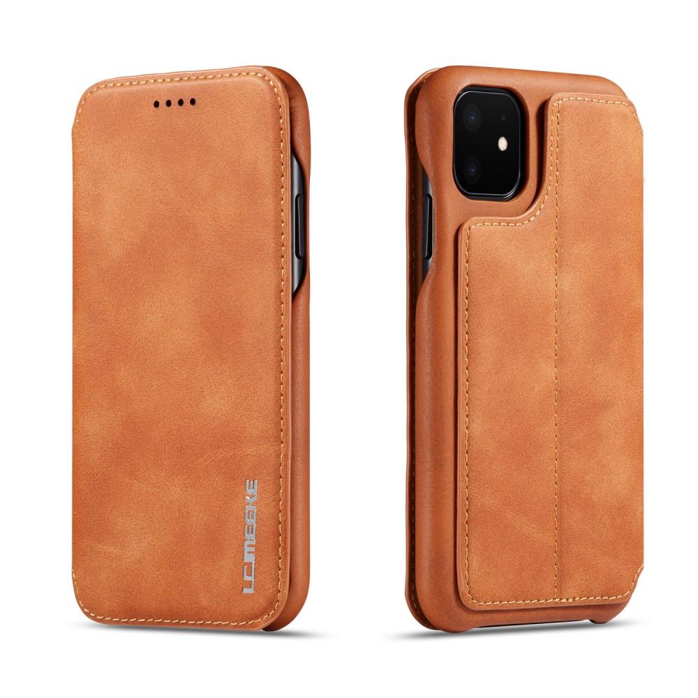 Slim Tegnebogsetui iPhone 11 cognac