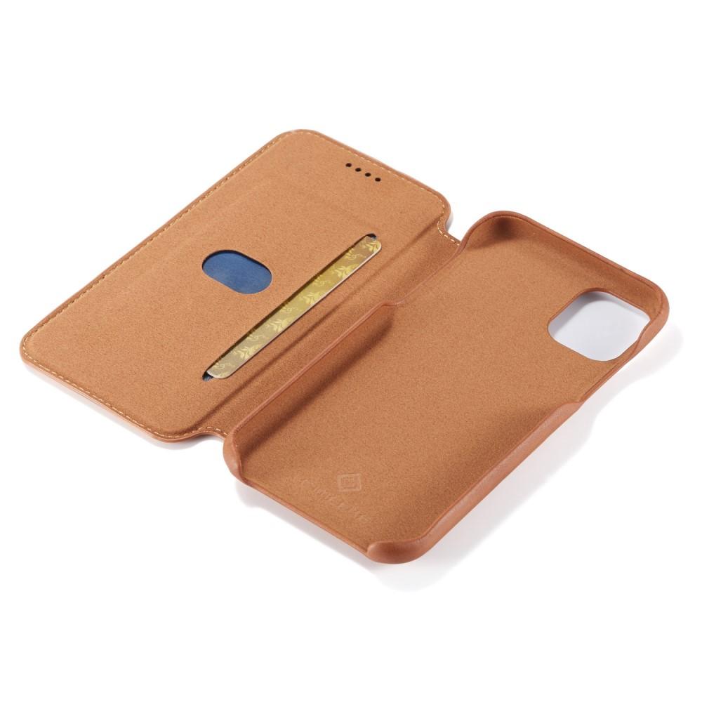 Slim Tegnebogsetui iPhone 11 cognac