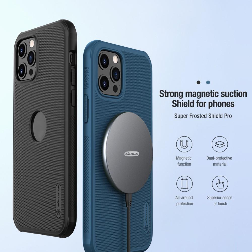 Super Frosted Shield Magnetic iPhone 12/12 Pro sort