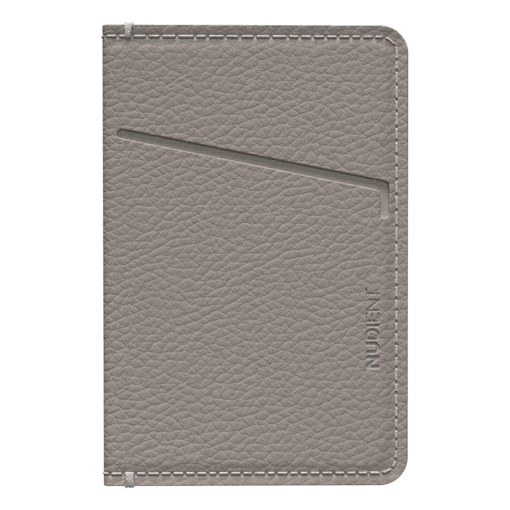Thin Card Holder Clay Beige Leather