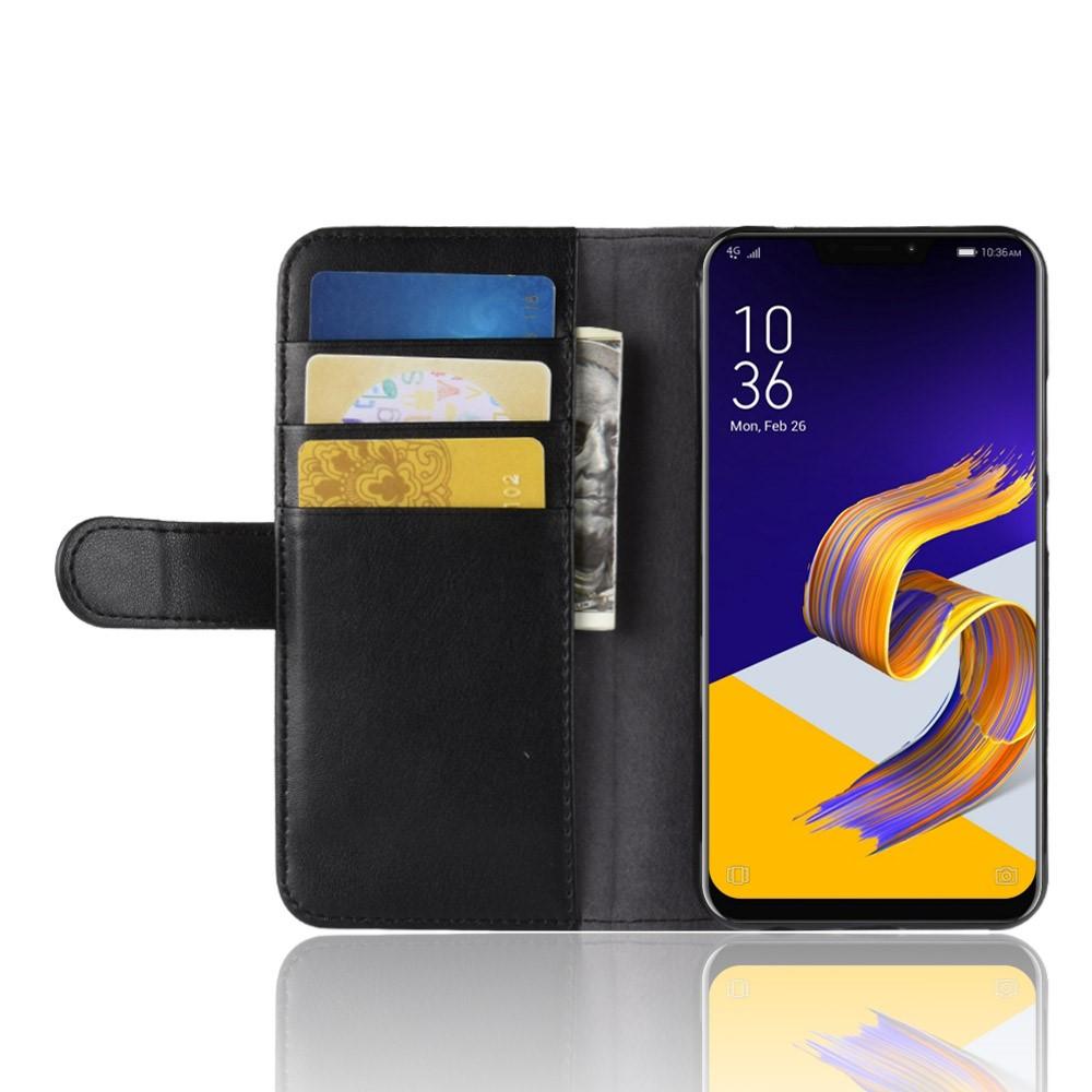 Ægte Læderetui Asus ZenFone 5/5Z sort