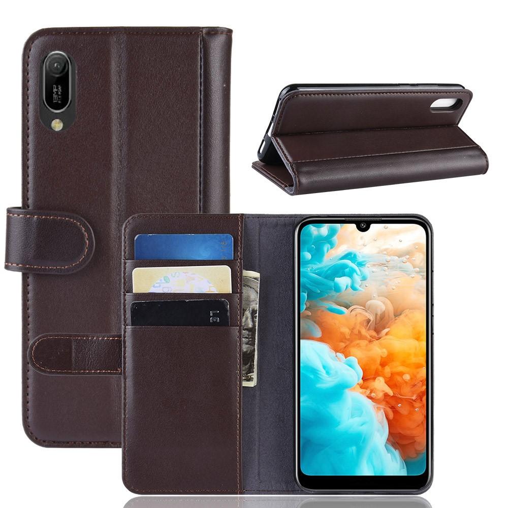 Ægte Læderetui Huawei Y6 2019 Brun