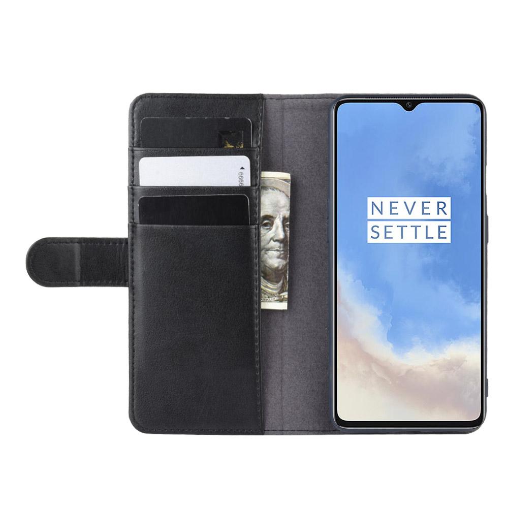 Ægte Læderetui OnePlus 7T sort