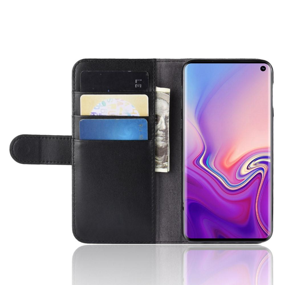 Ægte Læderetui Samsung Galaxy S10e sort