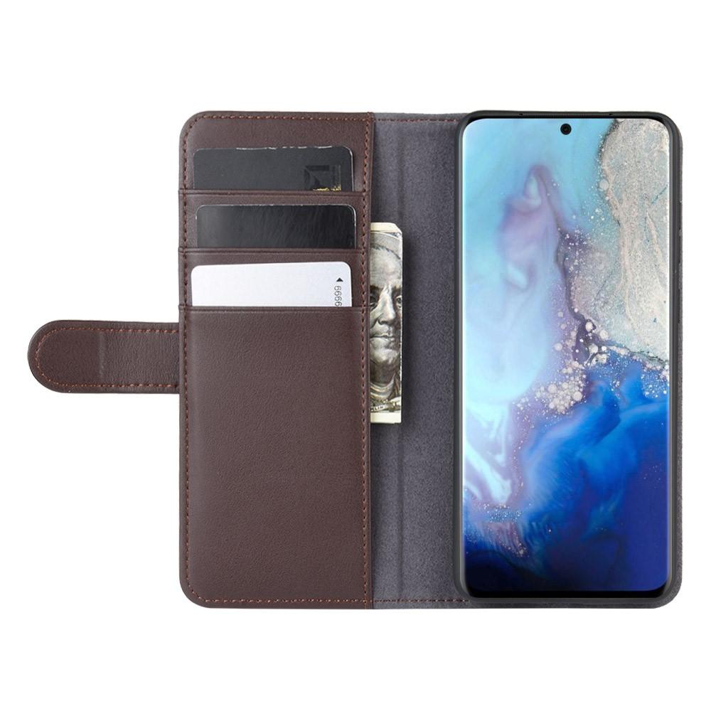 Ægte Læderetui Samsung Galaxy S20 Brun