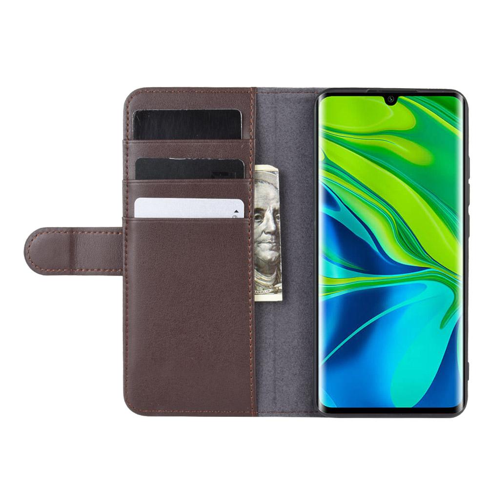Ægte Læderetui Xiaomi Mi Note 10/10 Pro brun