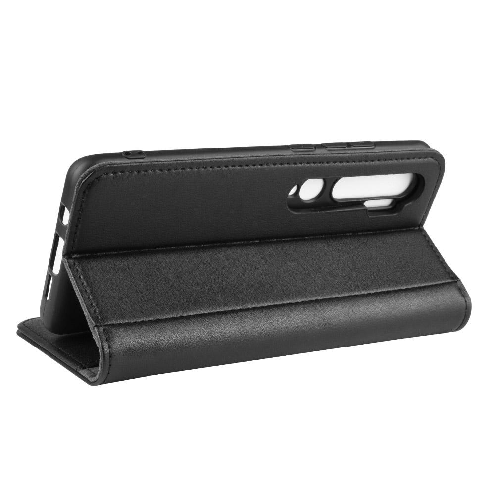 Ægte Læderetui Xiaomi Mi Note 10/10 Pro Sort