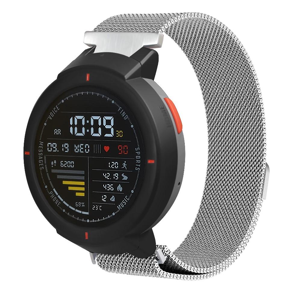 Armbånd Milanese Amazfit Verge sølv