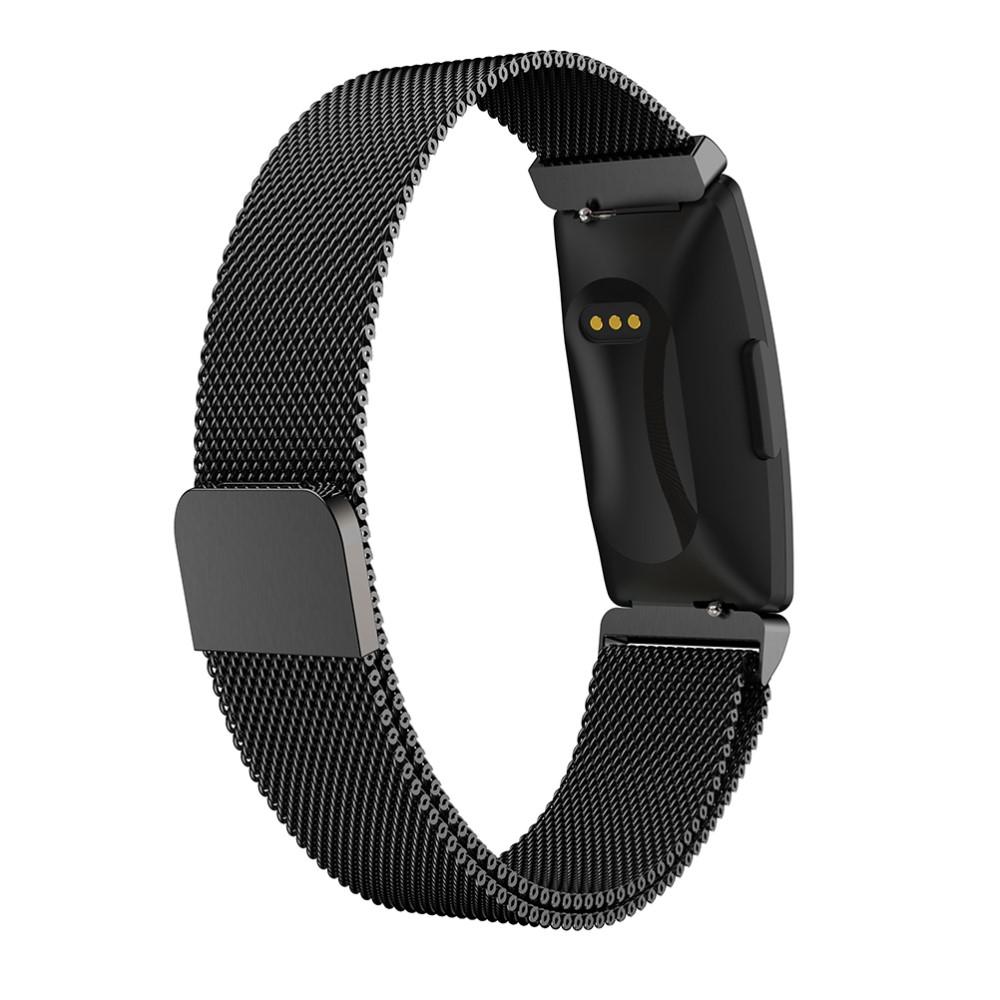 Armbånd Milanese Fitbit Inspire/Inspire HR/Inspire 2 sort