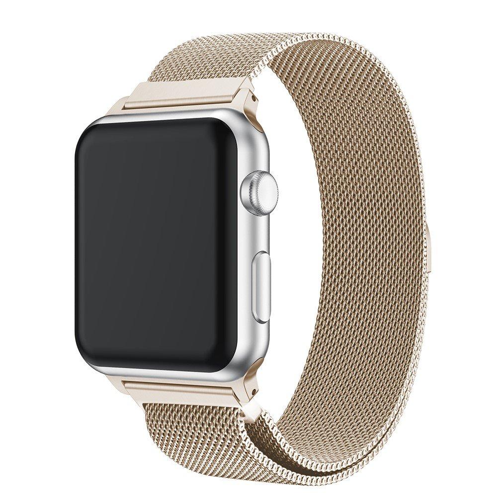 Armbånd Milanese Loop Apple Watch 45mm Series 9 champagne guld