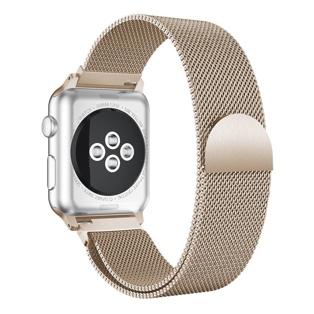 Armbånd Milanese Loop Apple Watch 45mm Series 8 champagne guld