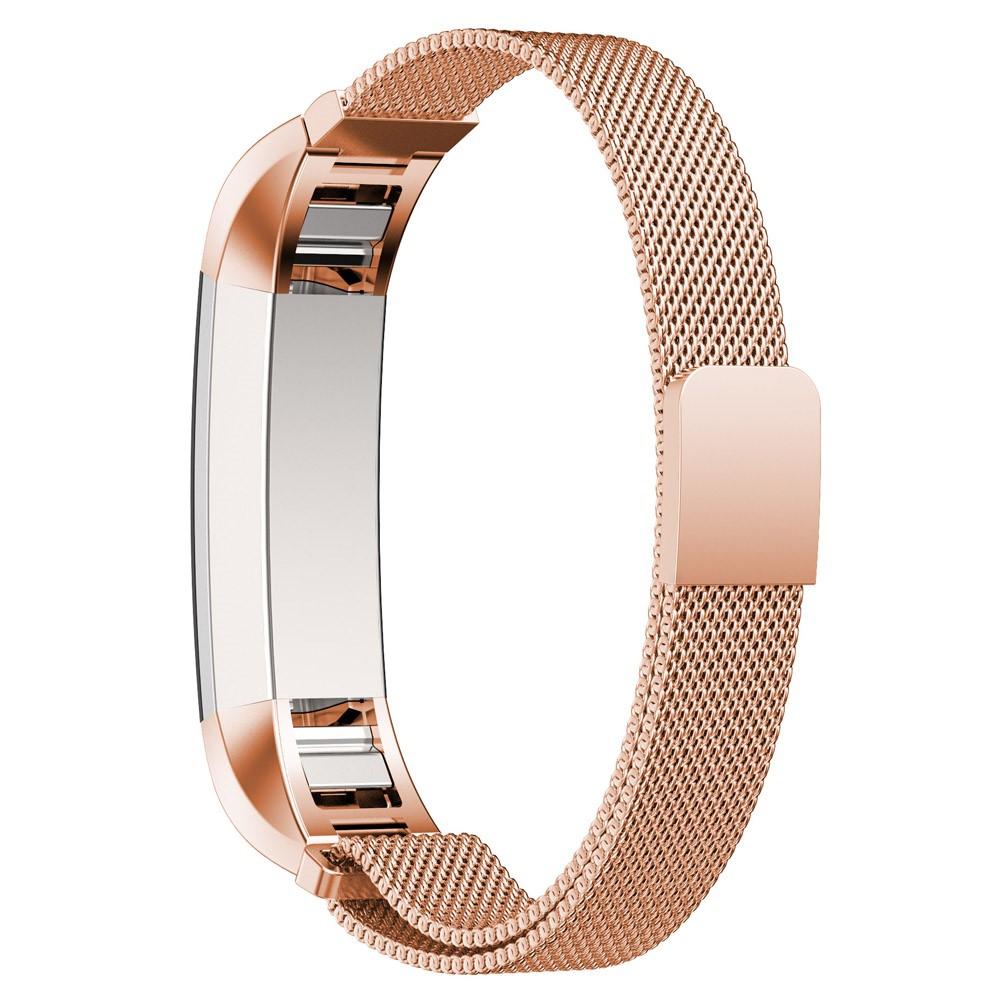 Armbånd Milanese Loop Fitbit Alta/Alta HR rose guld