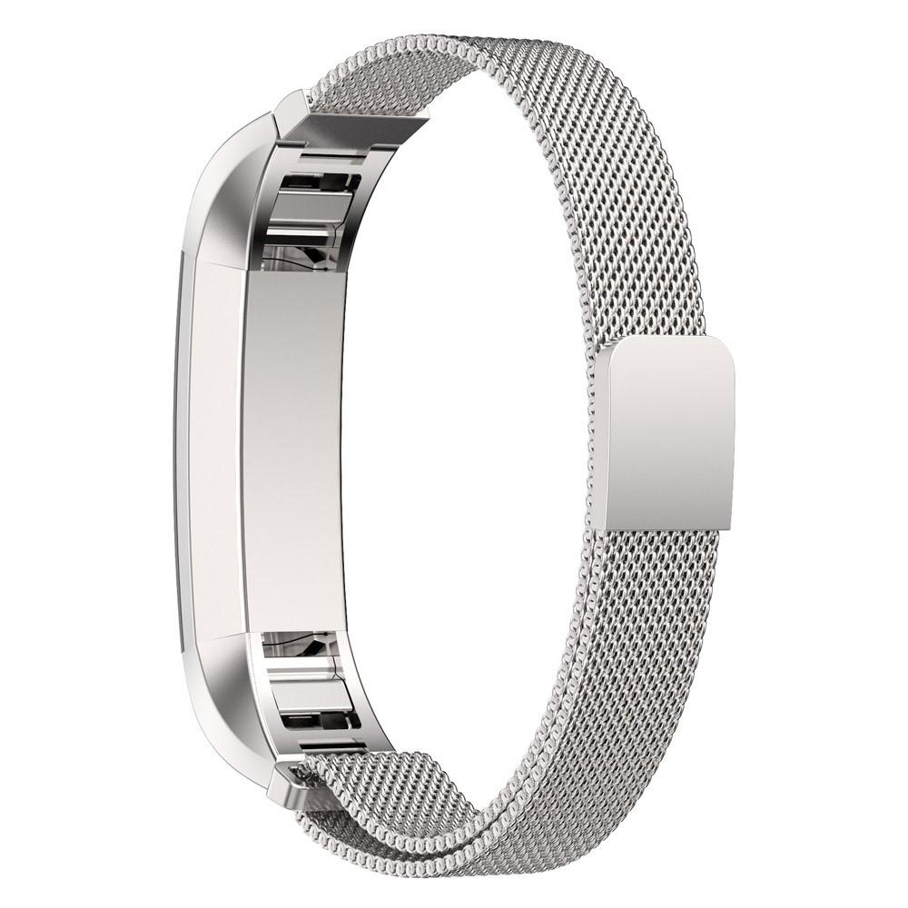 Armbånd Milanese Loop Fitbit Alta/Alta HR sølv