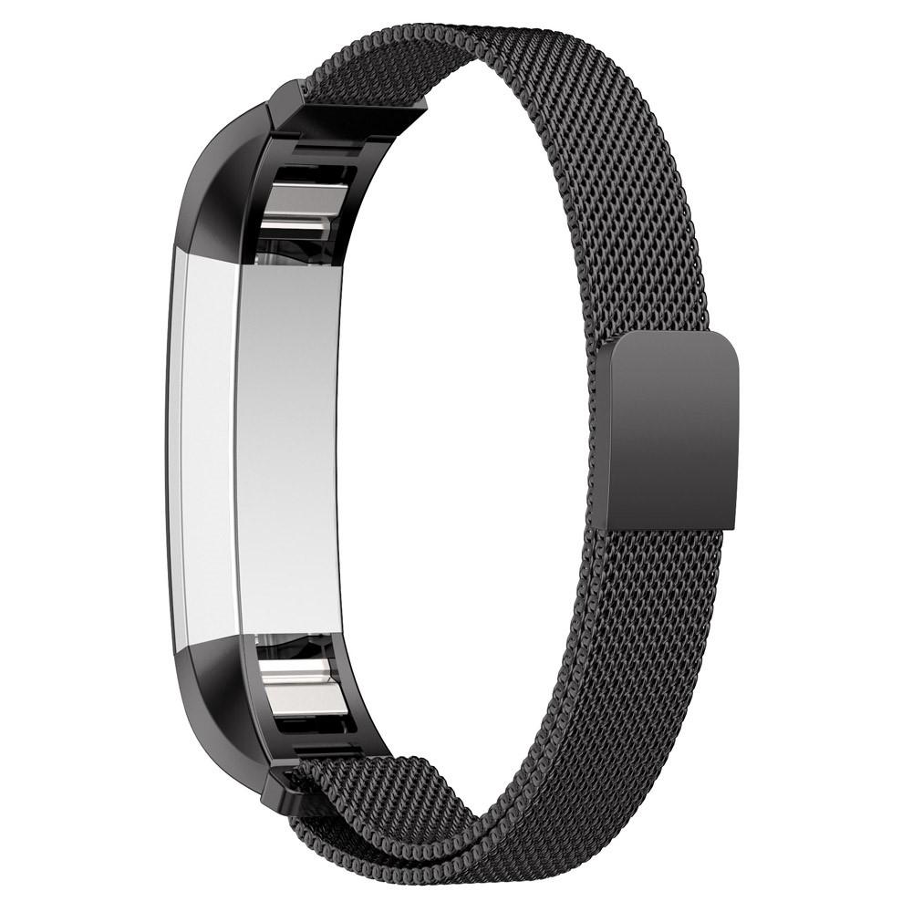 Armbånd Milanese Loop Fitbit Alta/Alta HR sort