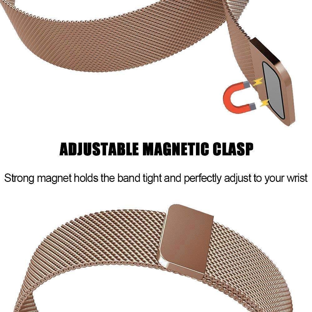 Armbånd Milanese Fitbit Charge 3/Charge 4 Rose guld