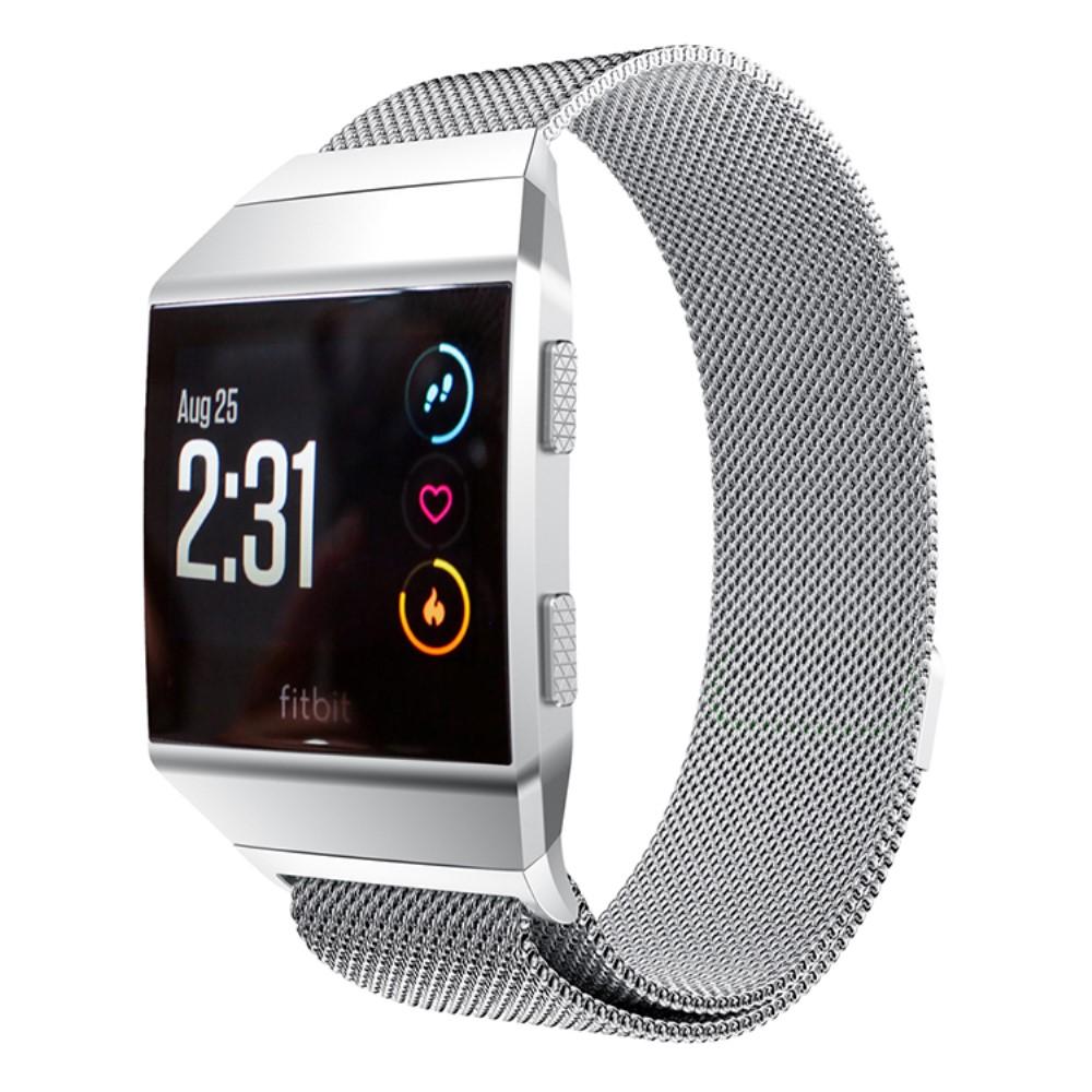 Armbånd Milanese Loop Fitbit Ionic sølv