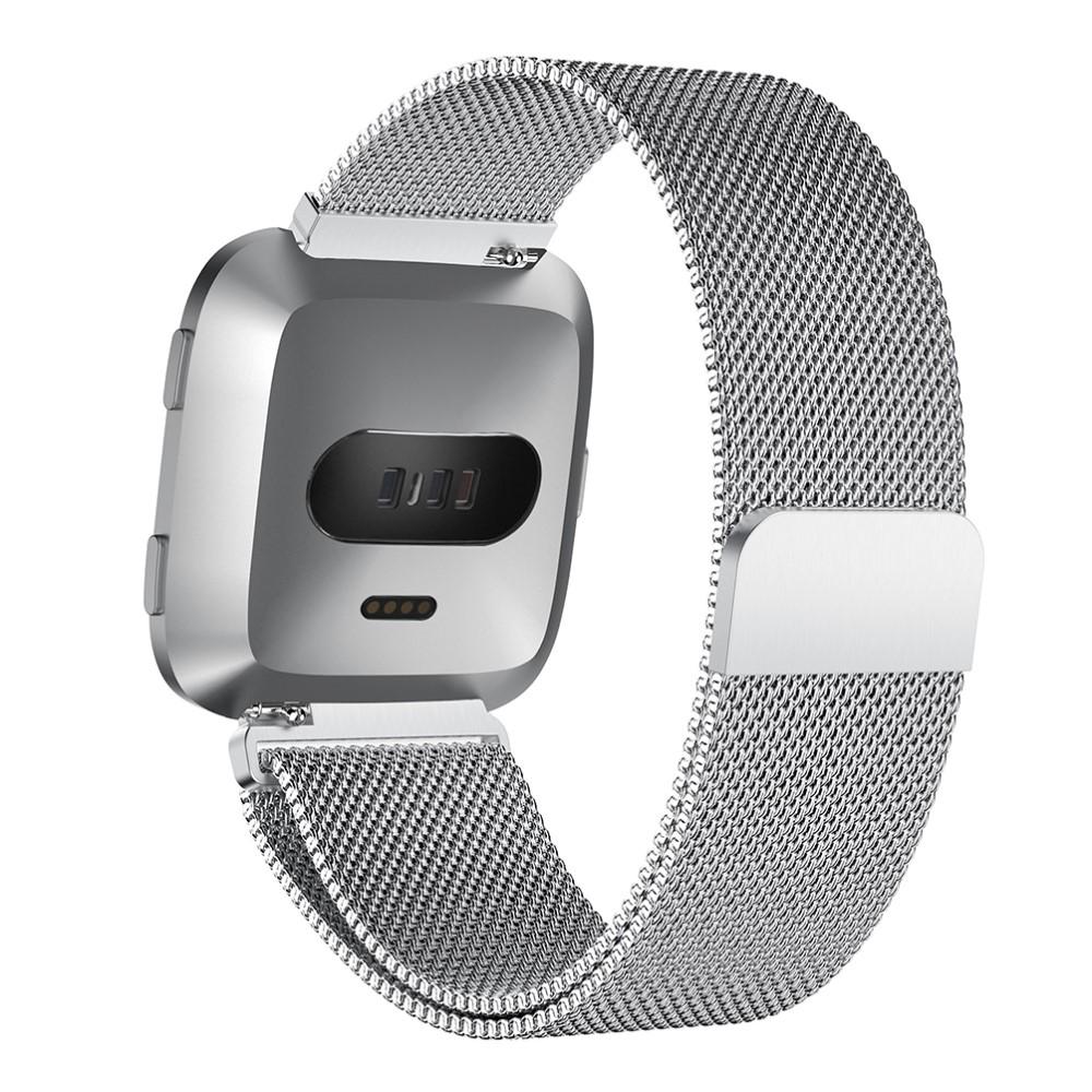 Armbånd Milanese Loop Fitbit Versa/Versa 2 sølv