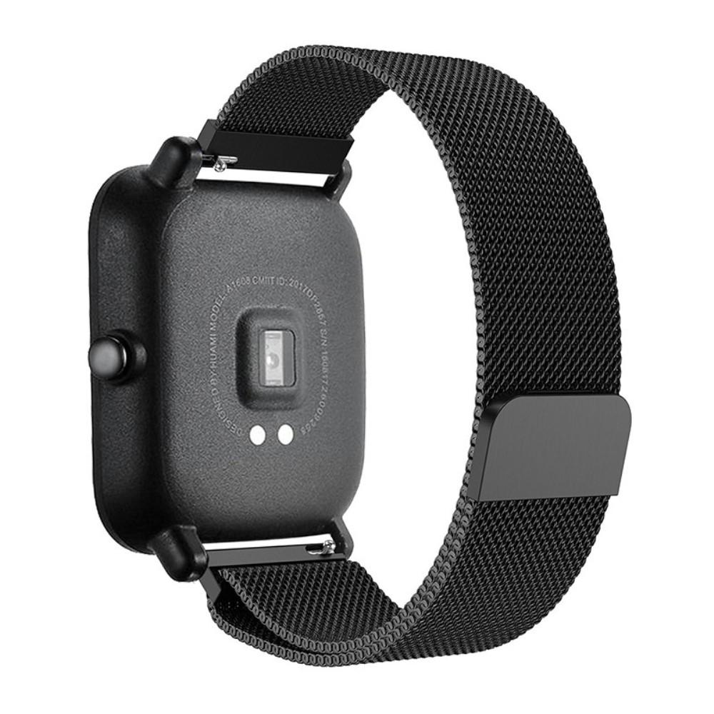 Armbånd Milanese  Amazfit Bip Sort