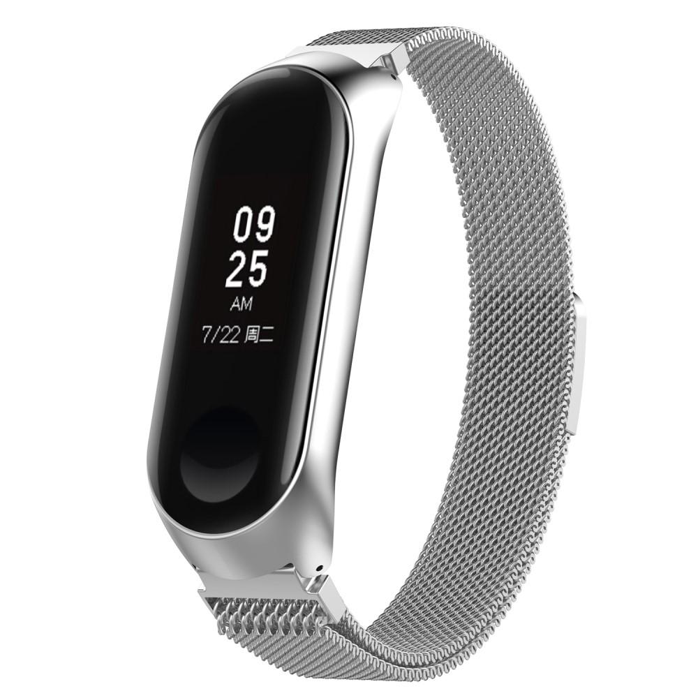 Armbånd Milanese Xiaomi Mi Band 3/4 sølv