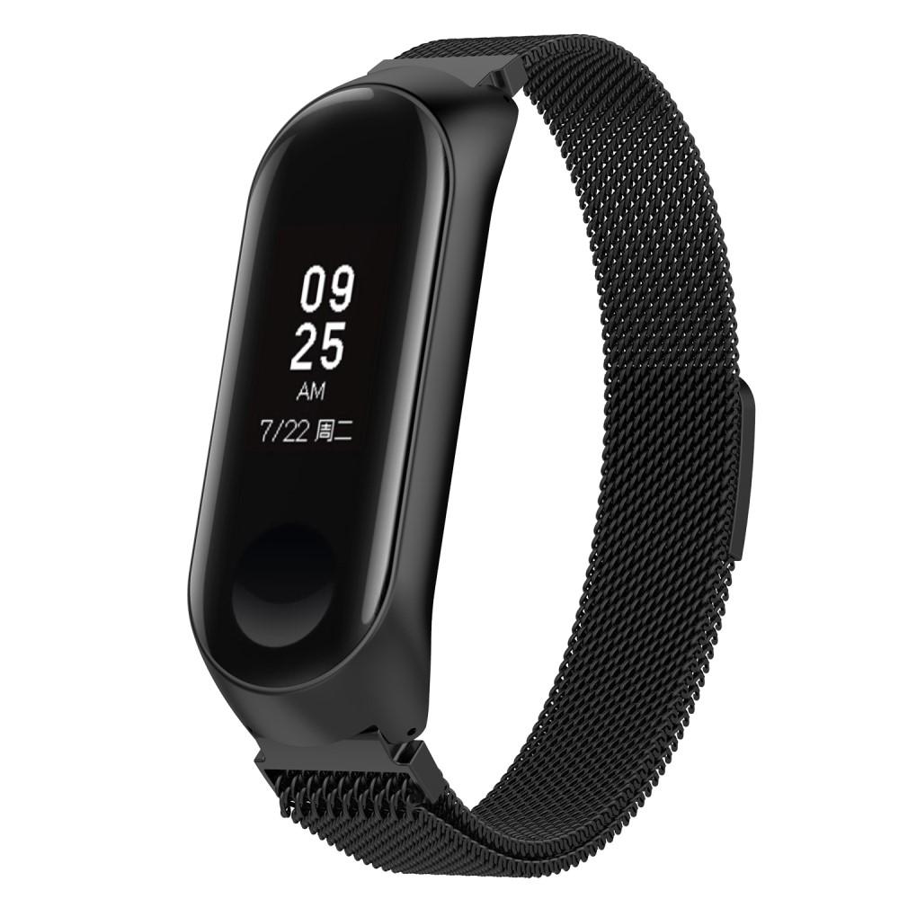 Armbånd Milanese Xiaomi Mi Band 3/4 sort