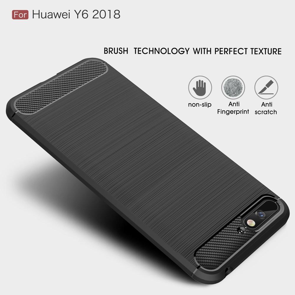 Brushed TPU Cover for Huawei Y6 2018 black