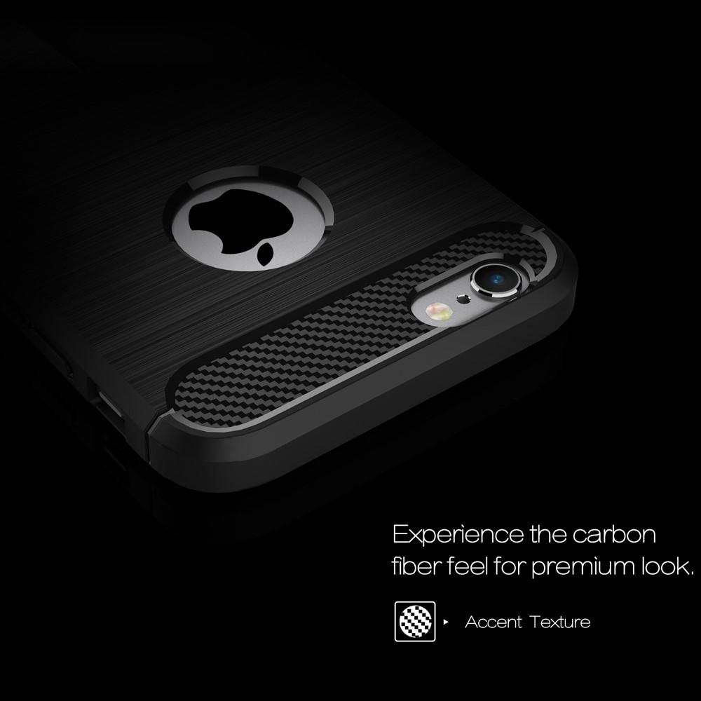 Apple iPhone 6/6S Cover TPU Brushed Sort