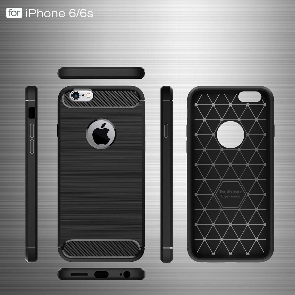 Brushed TPU Cover for iPhone 6/6S black