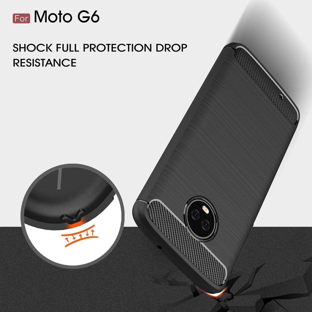 Brushed TPU Cover for Moto G6 black