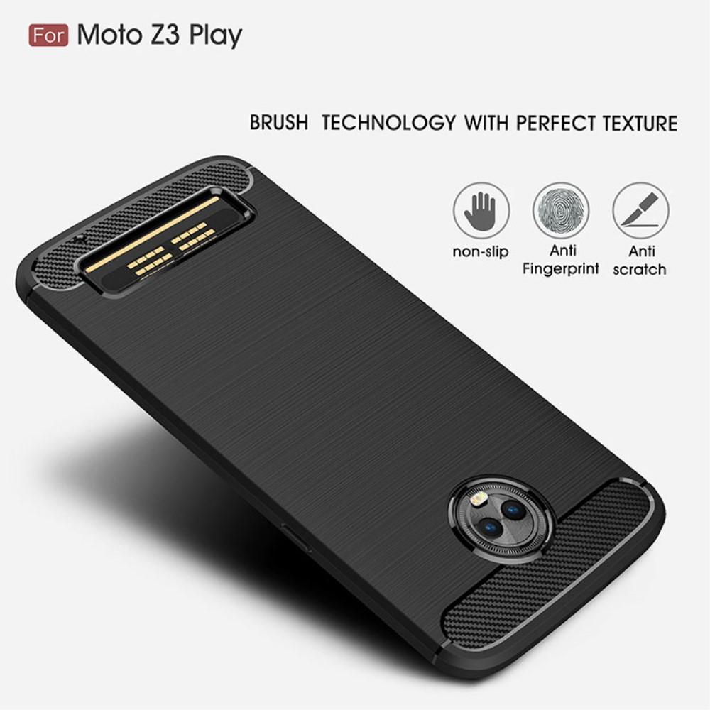 Brushed TPU Cover for Moto Z3 Play black
