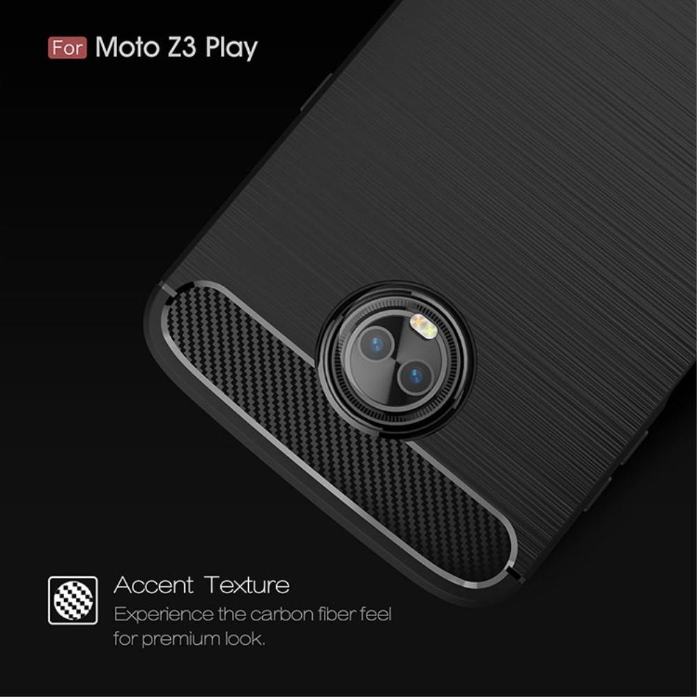 Brushed TPU Cover for Moto Z3 Play black