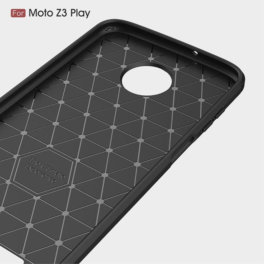 Brushed TPU Cover for Moto Z3 Play black