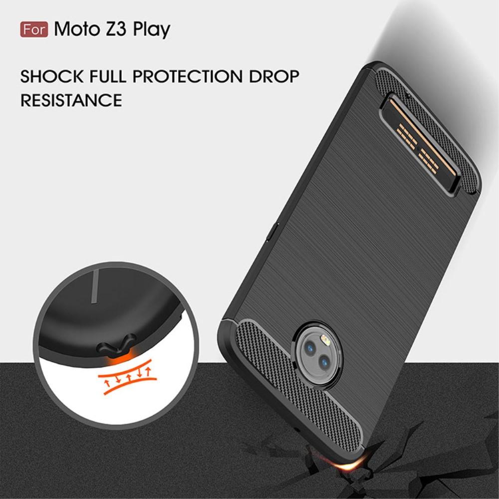 Brushed TPU Cover for Moto Z3 Play black