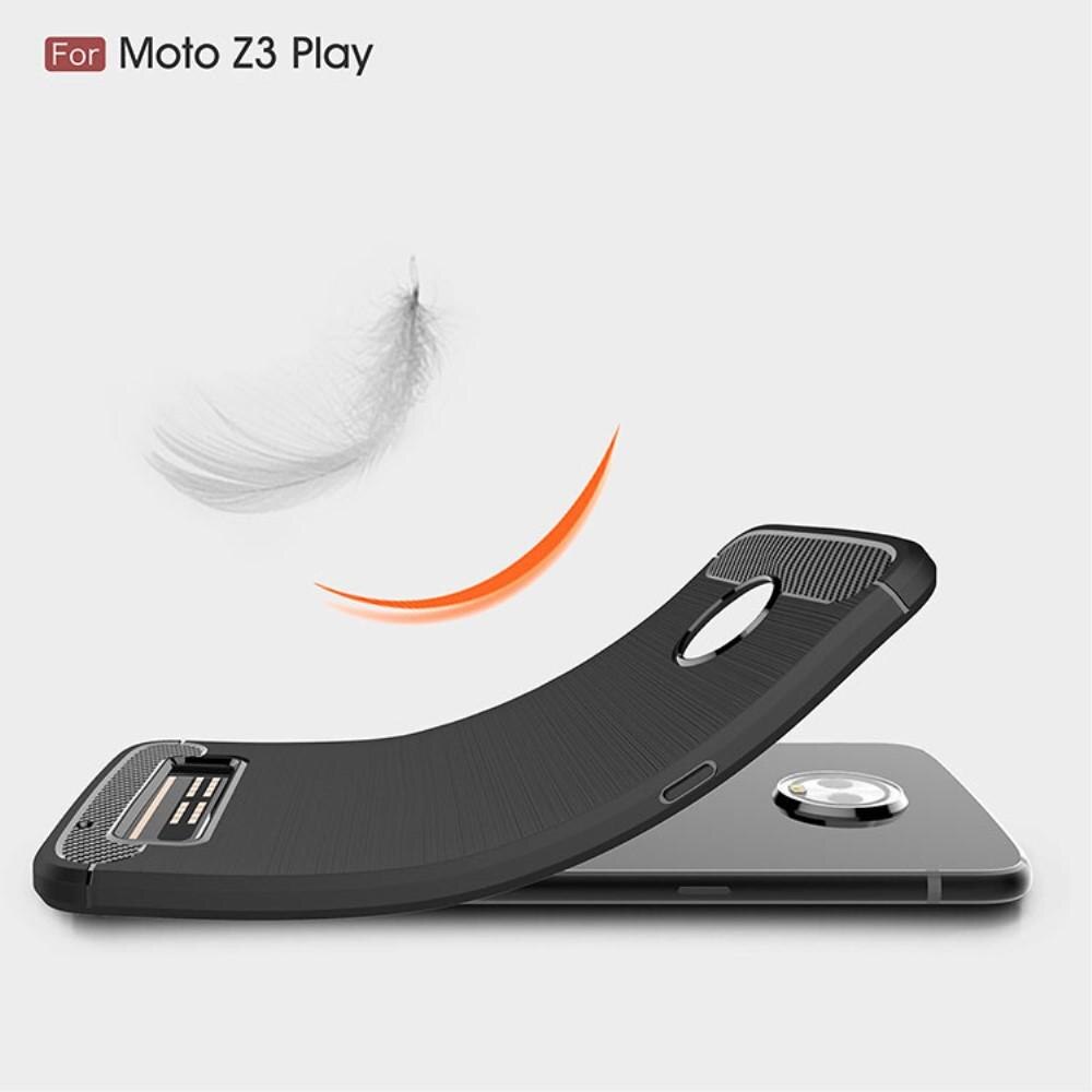 Brushed TPU Cover for Moto Z3 Play black