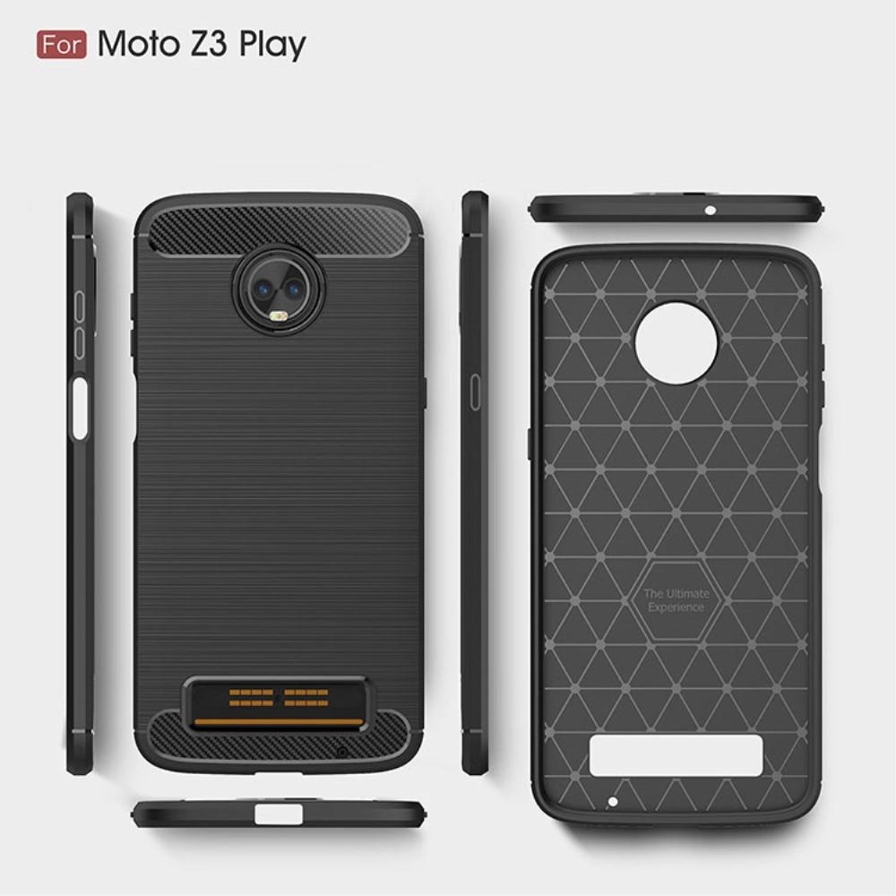 Brushed TPU Cover for Moto Z3 Play black