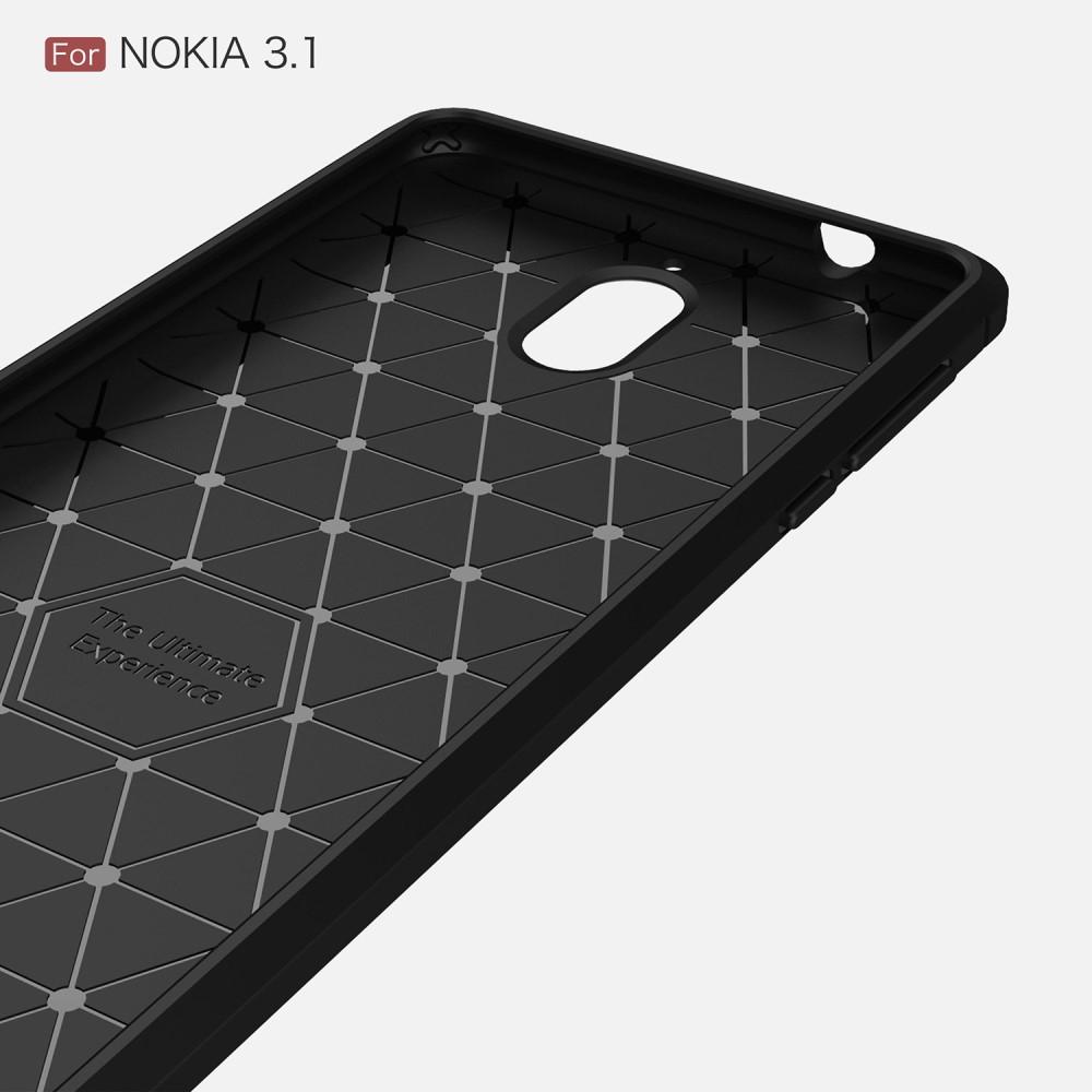 Brushed TPU Cover for Nokia 3.1 black