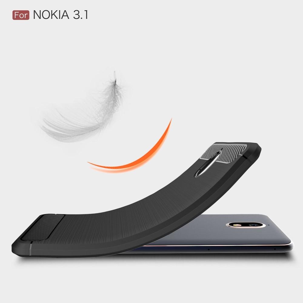 Brushed TPU Cover for Nokia 3.1 black