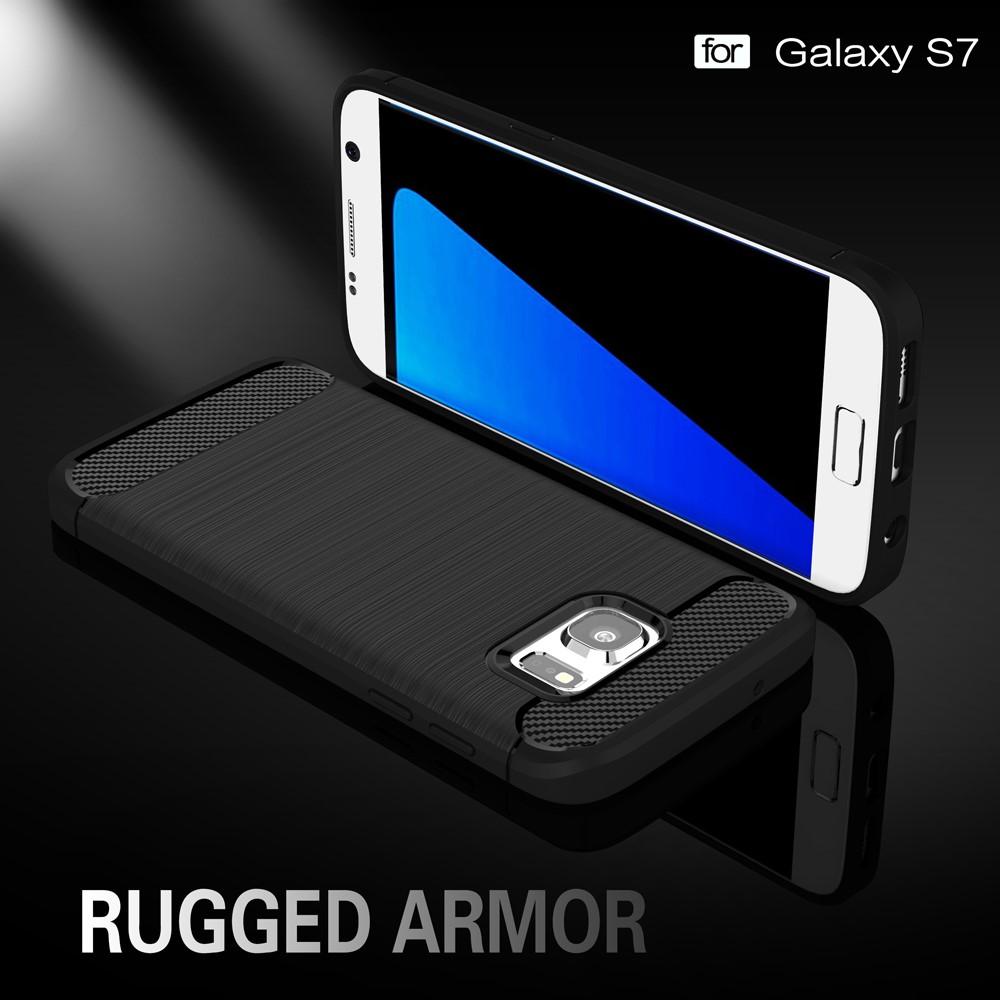 Brushed TPU Cover for Samsung Galaxy S7 black