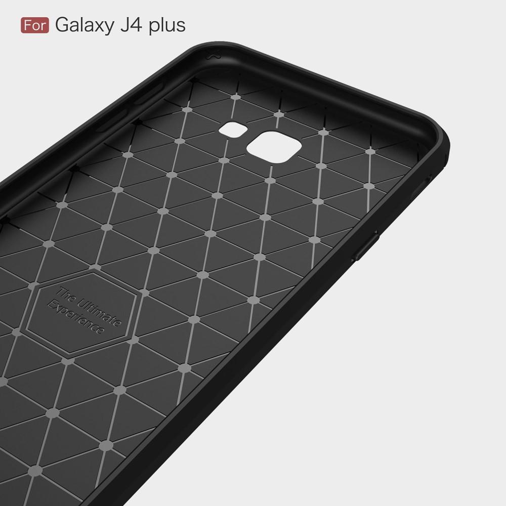 Samsung Galaxy J4 Plus 2018 Cover TPU Brushed Sort