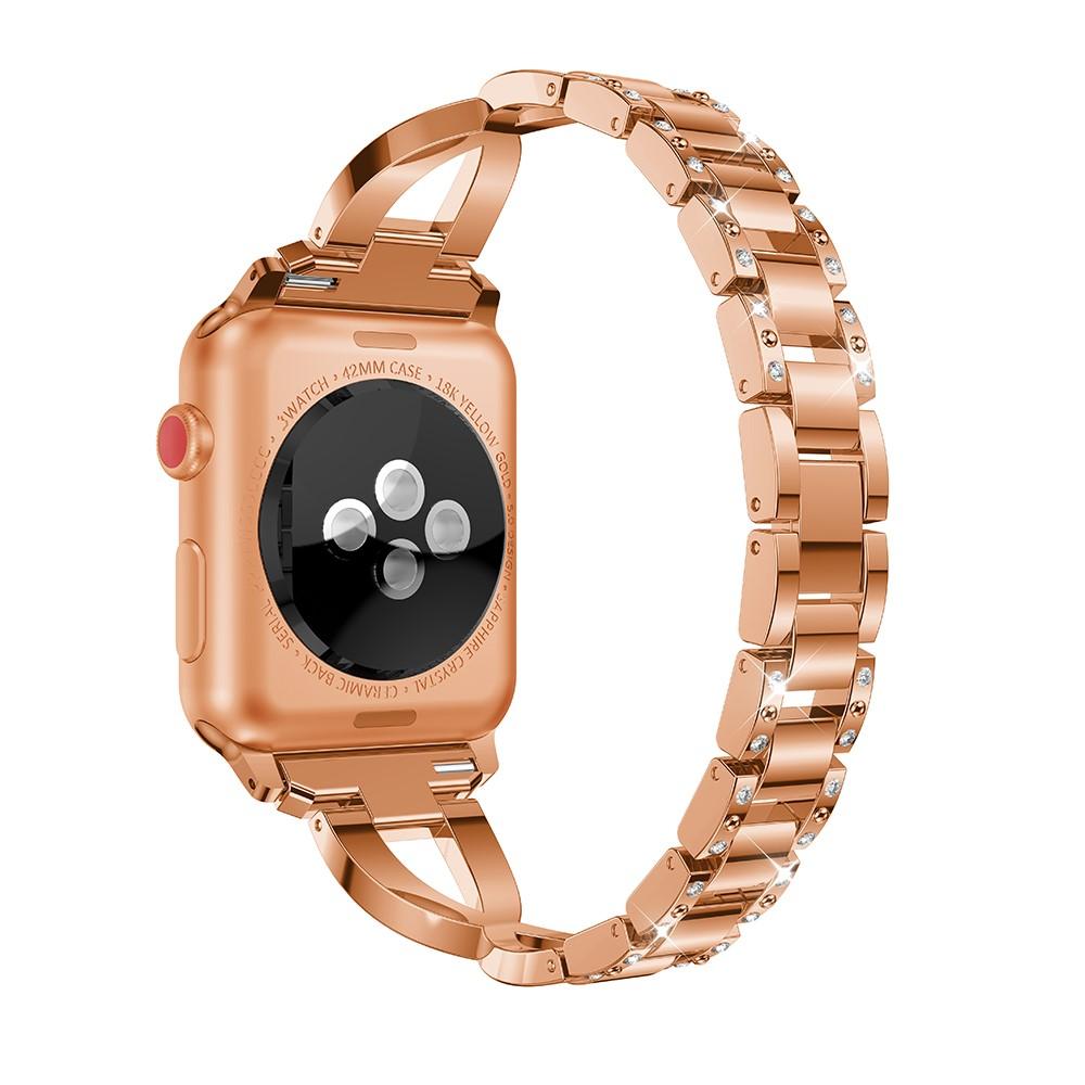 Crystal Bracelet Apple Watch 41mm Series 8 Rose Gold