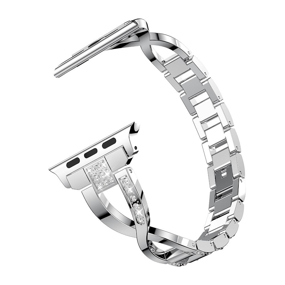 Crystal Bracelet Apple Watch 42/44/45 mm Silver