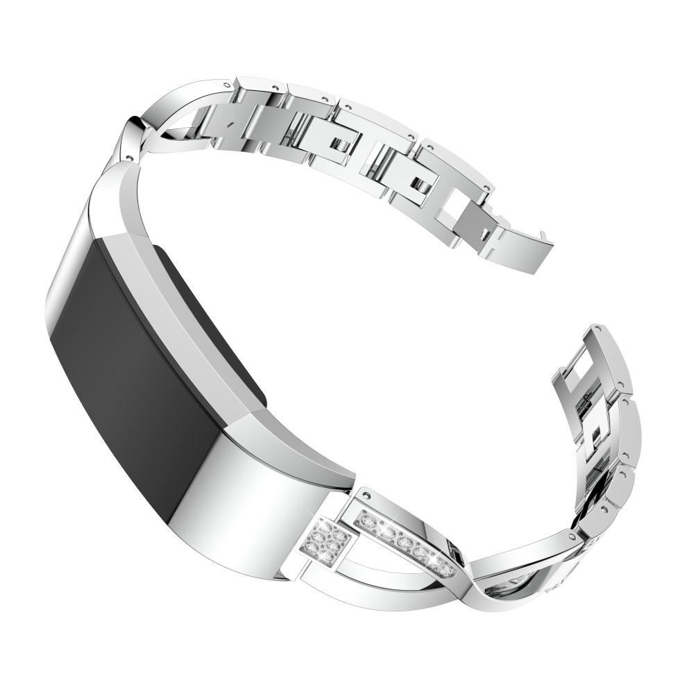 Crystal Bracelet Fitbit Charge 2 Silver