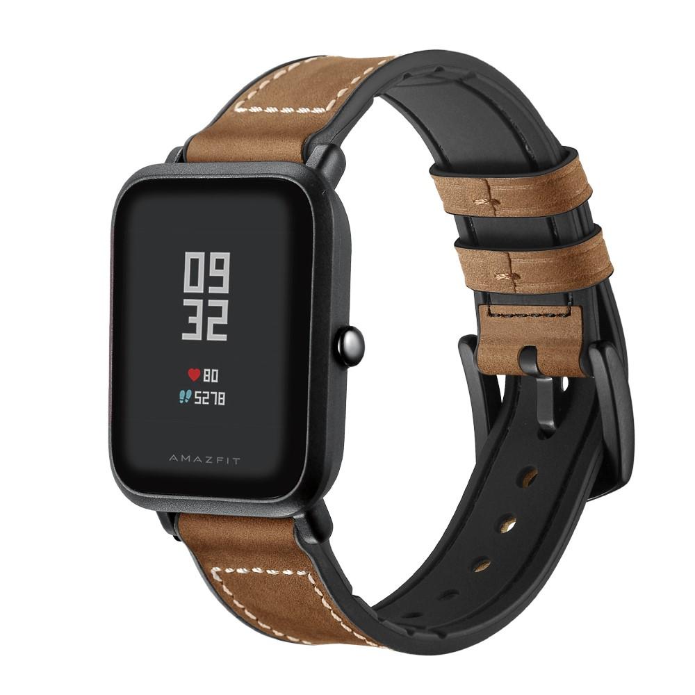 Premium Læderrem Amazfit GTS/GTS 2 brun