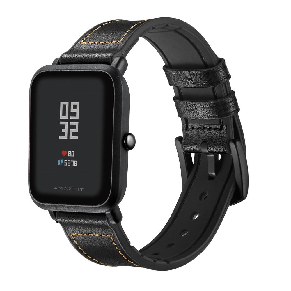 Premium Læderrem Amazfit GTS/GTS 2 sort