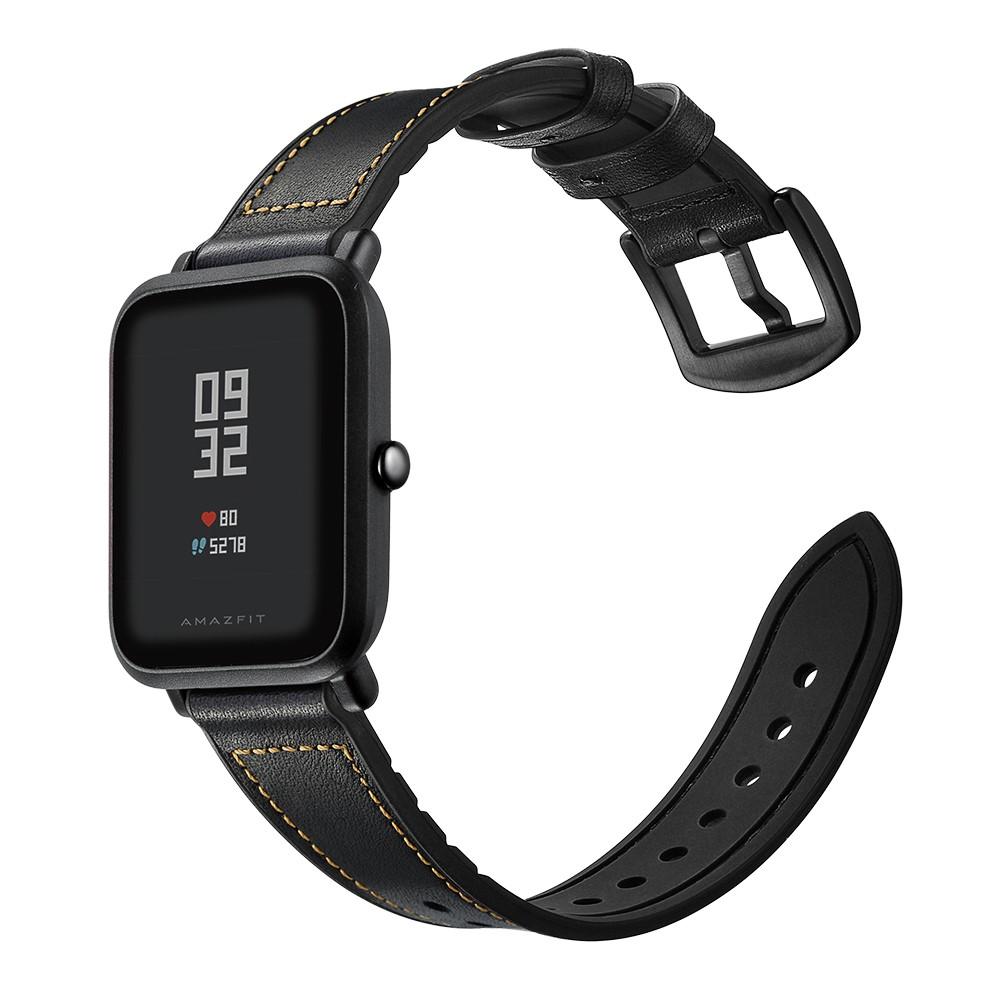 Premium Læderrem Amazfit GTS/GTS 2 sort