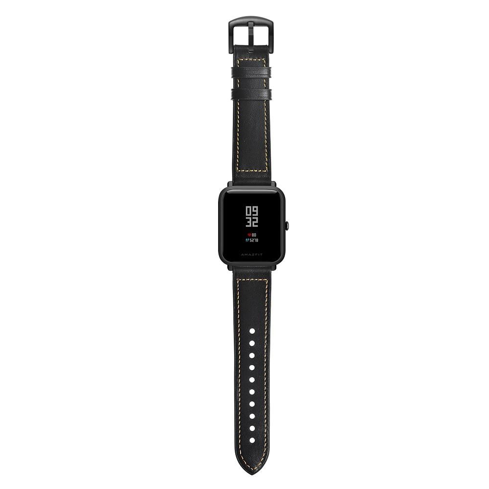 Premium Læderrem Amazfit GTS/GTS 2 sort