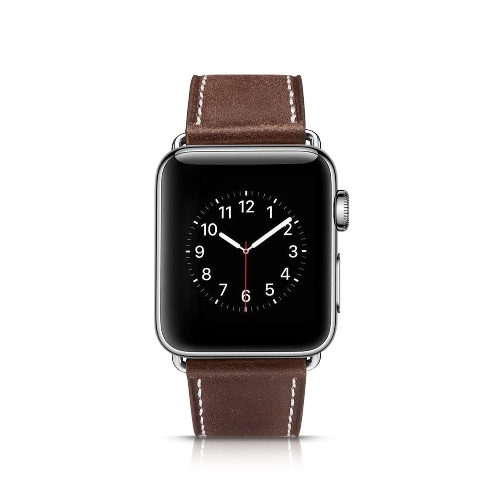 Læderrem Apple Watch 44mm brun