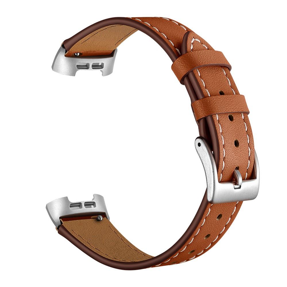Læderrem Fitbit Charge 3/Charge 4 Brun